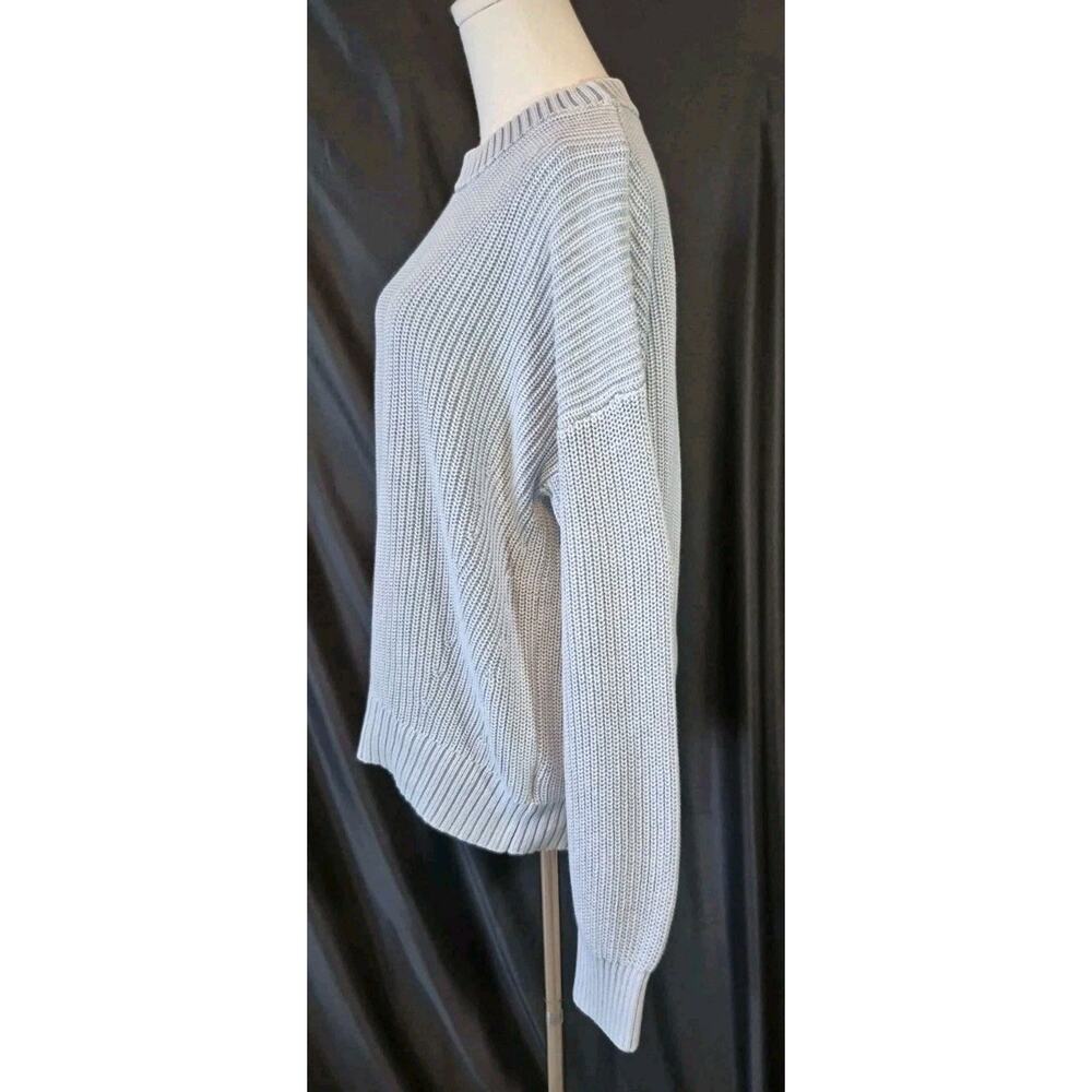 Faherty Sunwashed Fisherman Tradewinds Gray Organic Cotton Sweater Medium - Picture 6 of 9